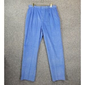Vintage Normcore DAVID BROOK Corduroy‎ Pants Mens Light Blue 80s Retro USA 33/32